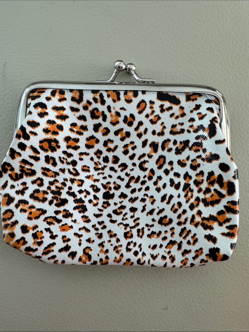 3/$5 Tiger Print Kiss Lock Coin Purse